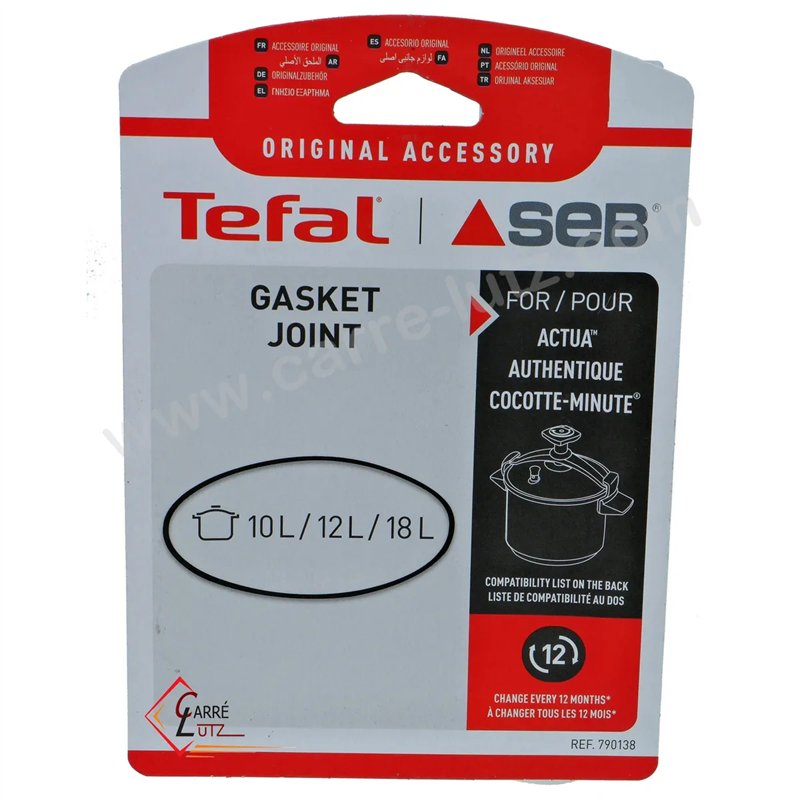 Joint d'autocuiseur alu et inox 10 / 22 litres Seb 