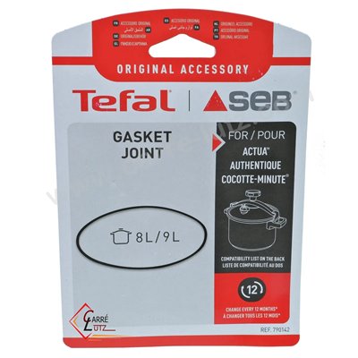 SEB0142  Joint d'autocuiseur alu et inox 8 litres Seb  20,70 €