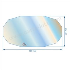 00466  Vitre réfractaire Vitrocéramique CP6819 Godin 195,60 €