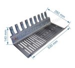 DV0021587  Corbeille de foyer pour foyer insert compatible avec Deville 7867 - P0021587 P0018624 109,70 €