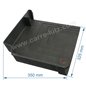 Plaque latérale gauche de foyer pour insert compatible avec Deville 7880 - P0022501
