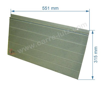P0027868 - Plaque arrière pour foyer insert Deville 7839 7841
