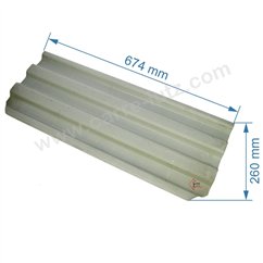 DV0031012  Déflecteur de foyer pour insert compatible avec Deville 7897 - P0031012 88,40 €