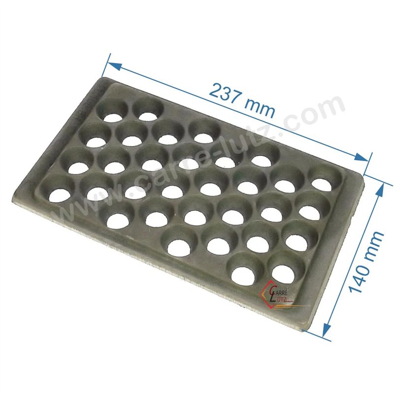 Demie grille de fond de foyer compatible avec Deville 7897 - P0031166 Demie grille de fond de foyer compatible avec Deville 7897 - P0031166