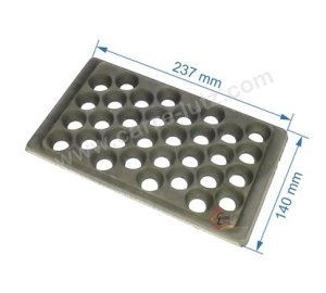 P0031166  - Demi grille de fond de foyer Deville 7897