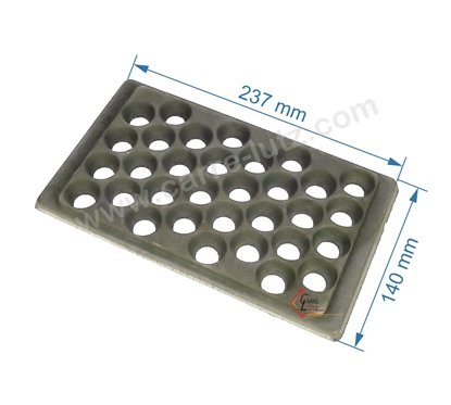 DV0031166  Demie grille de fond de foyer compatible avec Deville 7897 - P0031166 61,90 €