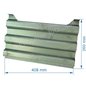Déflecteur pour foyer insert compatible avec Deville 7842 - P0025778 P0017955