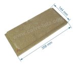 DV0047165  Brique gauche ou droite basse de foyer pour cuisinière compatible avec Deville 8631 8633 8634 8641 8643 - P0047165...