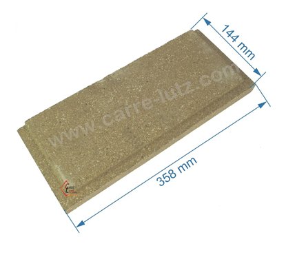 DV0047165  Brique gauche ou droite basse de foyer pour cuisinière compatible avec Deville 8631 8633 8634 8641 8643 - P0047165...