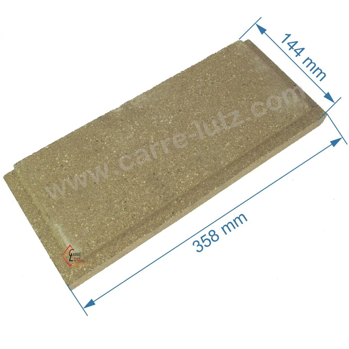 DV0047165  Brique gauche ou droite basse de foyer pour cuisinière compatible avec Deville 8631 8633 8634 8641 8643 - P0047165...