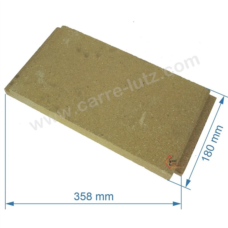 P0047166 - Brique gauche haute de foyer pour cuisinière Deville 8631 8633 87634 8641 8643