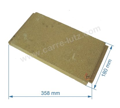 P0047166 - Brique gauche haute de foyer pour cuisinière Deville 8631 8633 87634 8641 8643