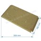 Brique gauche haute de foyer pour cuisinière compatible avec Deville 8631 8633 87634 8641 8643 - P0047166