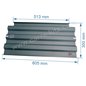 P0047205 ou P0018316 - Déflecteur pour foyer insert Deville 7867/3