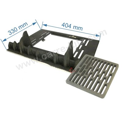 DV0051391  P0051391 ou P0019535 - Corbeille de foyer + grille pour insert Deville 7842 128,82 €