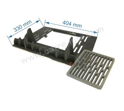 DV0051391  Corbeille de foyer + grille pour insert compatible avec Deville 7842 - P0051391 P0019535 142,02 €