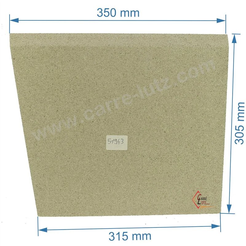 Brique droite vermiculite compatible avec Deville - P0051943