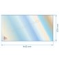 Vitre de poele en Vitrocéramique 442x222 mm Efel Ciney