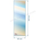 00113  Vitre de poele en Vitrocéramique 65x222 mm biseauté Efel 6,70 €