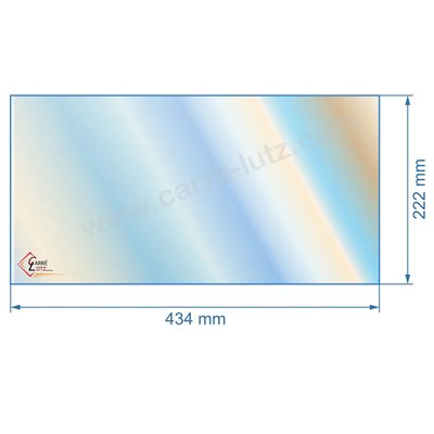 00115  Vitre de poele en Vitrocéramique 434x222 mm Efel 49,80 €
