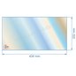 Vitre de poele en Vitrocéramique 434x222 mm Efel