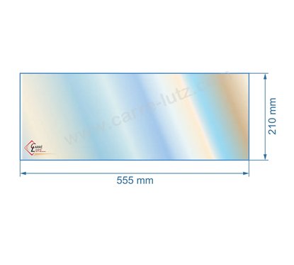 00116  Vitre de poele en Vitrocéramique 555x210 mm Efel senator 57,20 €