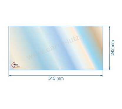 00119  Vitre de poele en Vitrocéramique 515x242 mm Efel 60,20 €