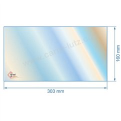 00120  Vitre de poele en Vitrocéramique 303x160 mm Efel bastogne 32,40 €