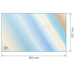 00127  Vitre de poele en Vitrocéramique 385x227 mm Godin 3708 3739 46,50 €