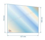 00127X105  Vitre de poele en Vitrocéramique 127x105 /119 mm Deville 7864 7867 8,70 €