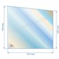 Vitre de poele en Vitrocéramique 127x105 /119 mm compatible avec Deville 7864 7867