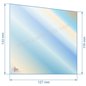 Vitre de poele en Vitrocéramique 127x119 /133 mm compatible avec Deville 7864 7867