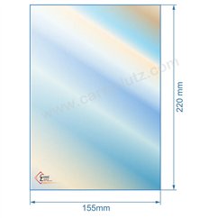 00129  188733 - Vitre de poele en Vitrocéramique 220x155 mm Franco Belge 27,00 €