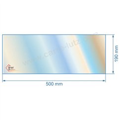 00133  Vitre de poele en Vitrocéramique 500x190 mm Franco Belge normandie 49,30 €