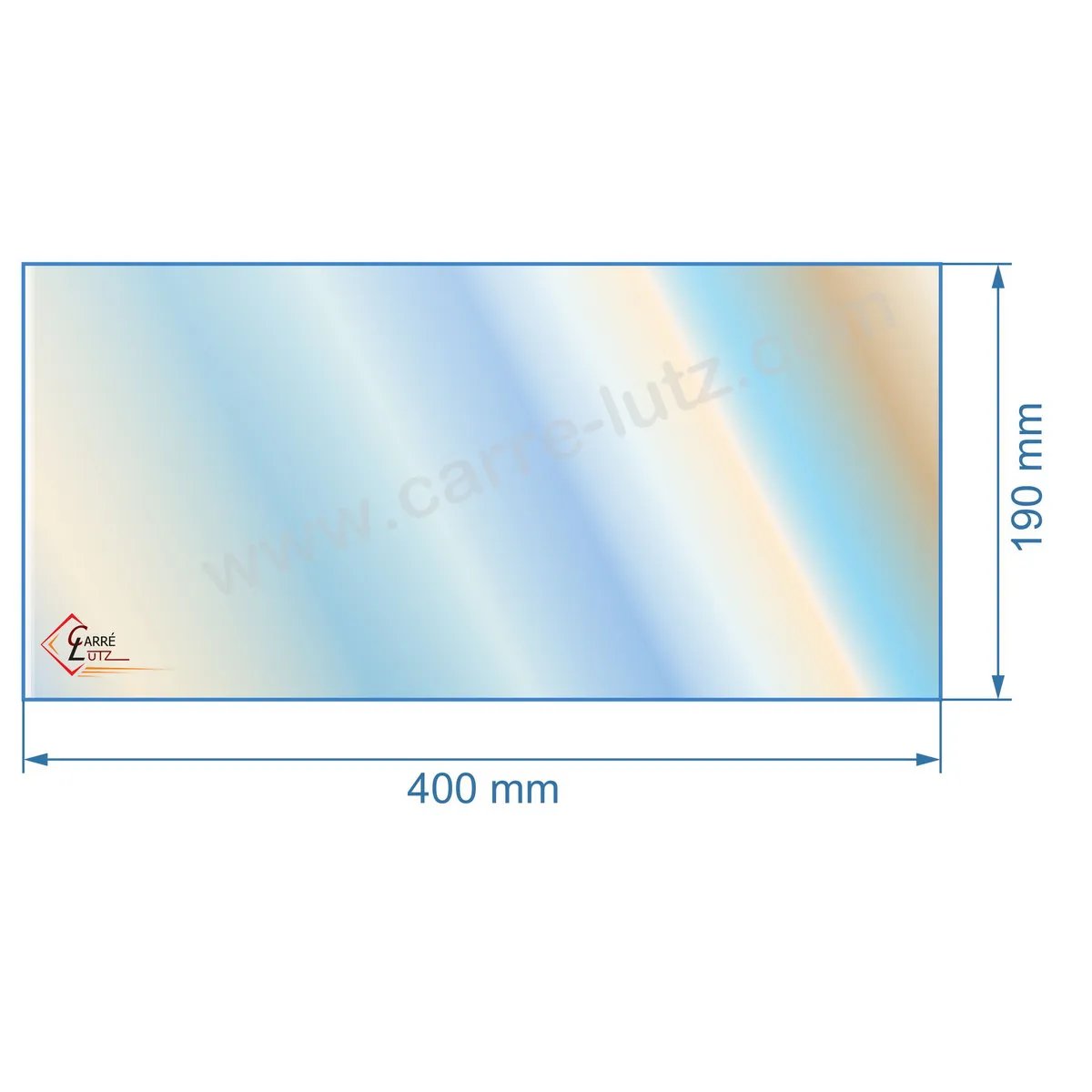 00134  Vitre de poele en Vitrocéramique 400x190 mm Franco Belge 1440601 35,00 €