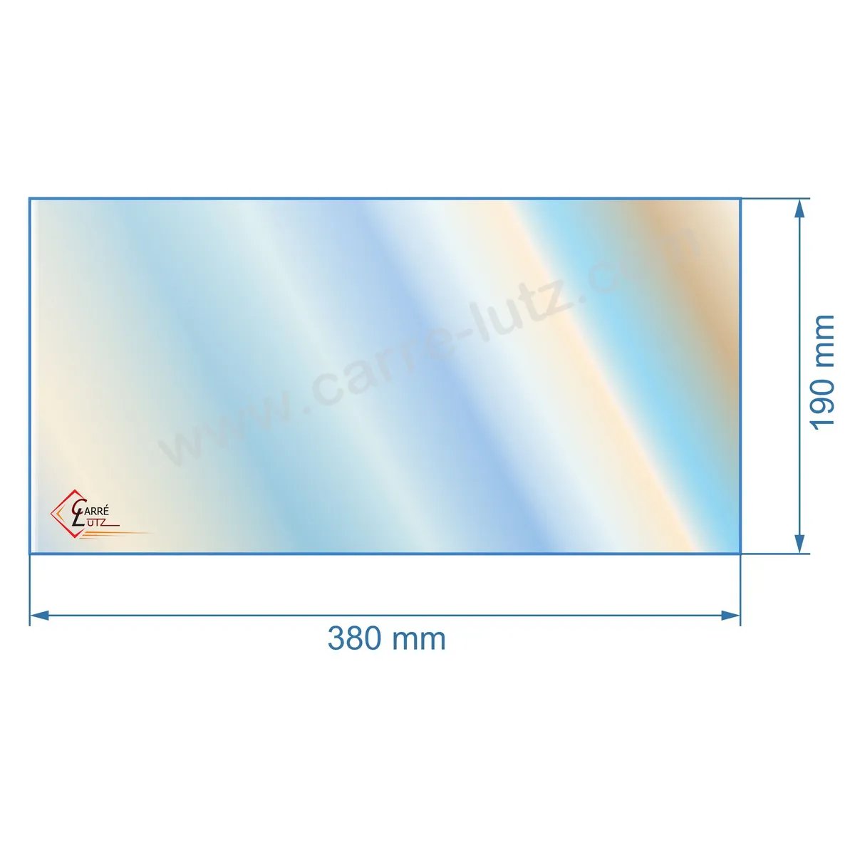00135  Vitre de poele en Vitrocéramique 380x190 mm Franco Belge 10262 1440602 33,20 €
