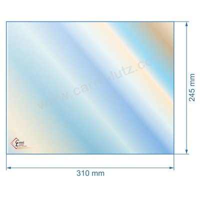 00141  Vitre de poele en Vitrocéramique 310x245 mm Nestor Martin 402.35 42,30 €