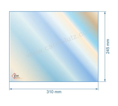 00141  Vitre de poele en Vitrocéramique 310x245 mm Nestor Martin 402.35 42,30 €