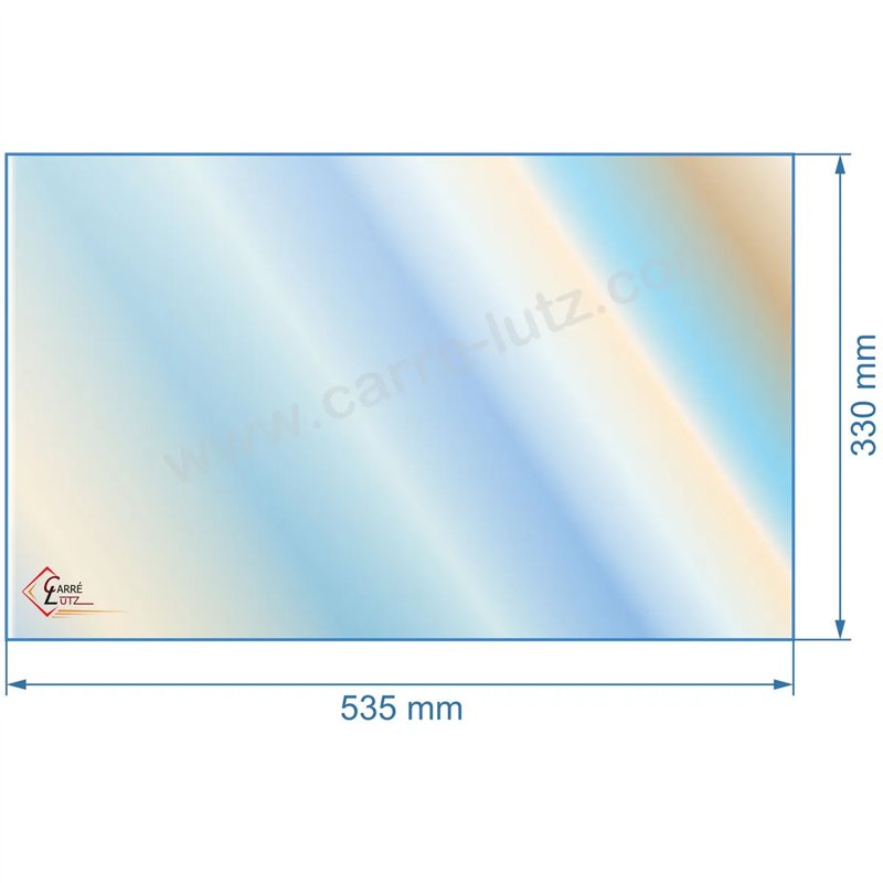 00153  Vitre de poele en Vitrocéramique 535x330 mm FS000013046 Godin 3151 3152 3153 79,30 €