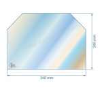 00154  00001304849 - Vitre de poele en Vitrocéramique 345x235 mm CC Godin 3119 55,20 €