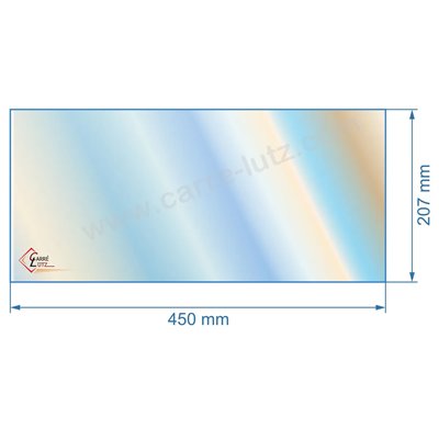 00155  00001306026 - Vitre réfractaire Vitrocéramique 450x207 mm de poêle Godin 3740  48,60 €