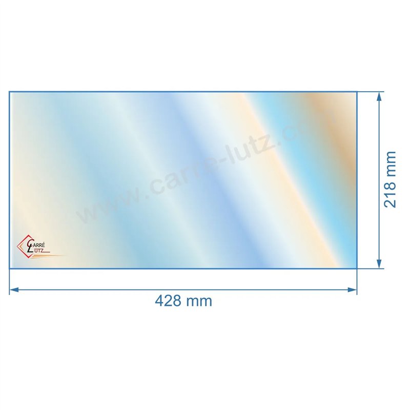 00156  Vitre de poele en Vitrocéramique 428x218 mm Godin 3741 48,70 €