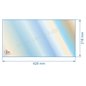 Vitre de poele en Vitrocéramique 428x218 mm Godin 3741