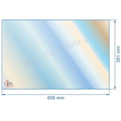 00157  Vitre de poele en Vitrocéramique 606x391 mm Supra foyer 110 121,70 €