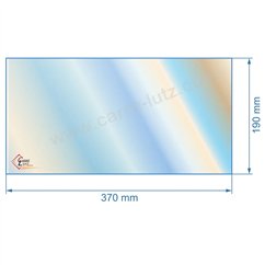 00159  Vitre de poele en Vitrocéramique 370x190 mm Godin 3747 40,30 €
