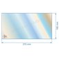 Vitre de poele en Vitrocéramique 370x190 mm Godin 3747