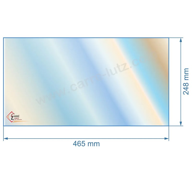 00162  Vitre de poele en Vitrocéramique 465x248 mm Godin 3701 3101 56,80 €