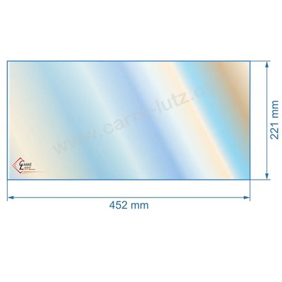 00167  Vitre de poele en Vitrocéramique 452x221 mm Godin 3108 51,10 €
