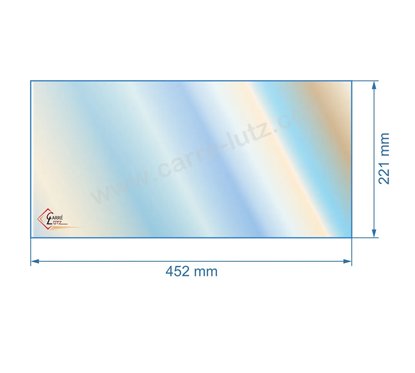 00167  Vitre de poele en Vitrocéramique 452x221 mm Godin 3108 51,10 €