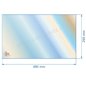 00001304676 - Vitre de poele en Vitrocéramique 480x295 mm Godin 3113